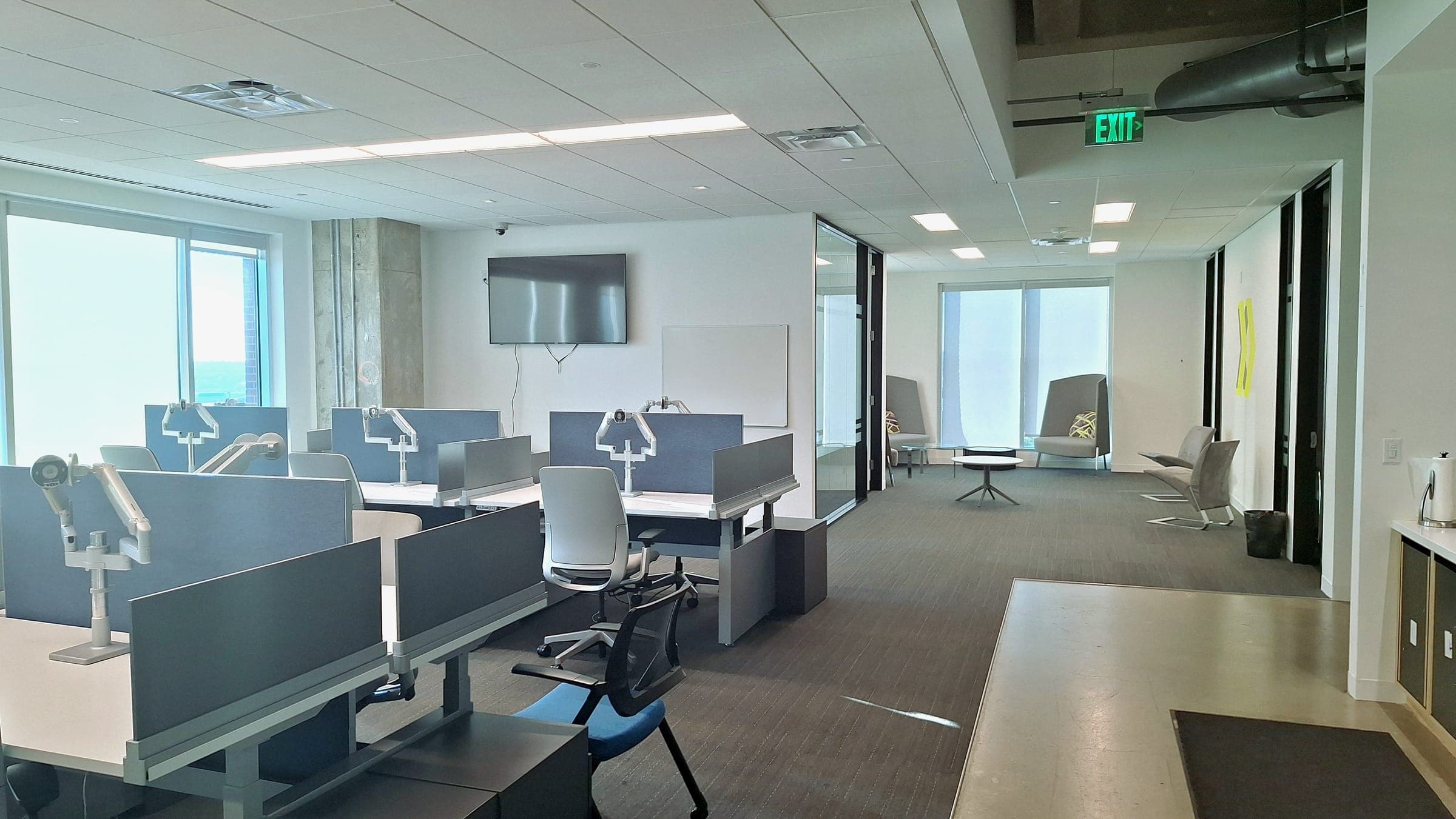 Bright open-plan office where the Tiger Makine team works